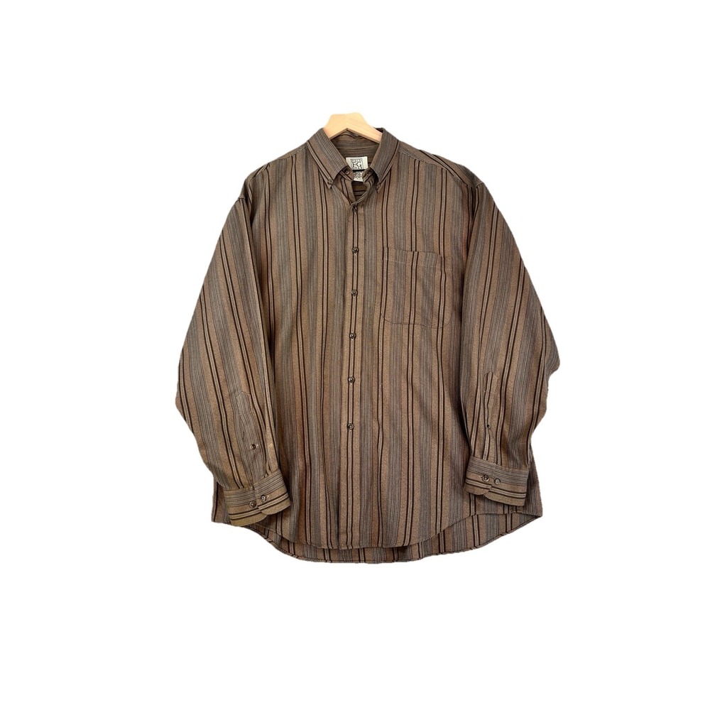 Field Gear Shirt Adult Large Button Up Long Sleeve‎ Mens 100% Cotton